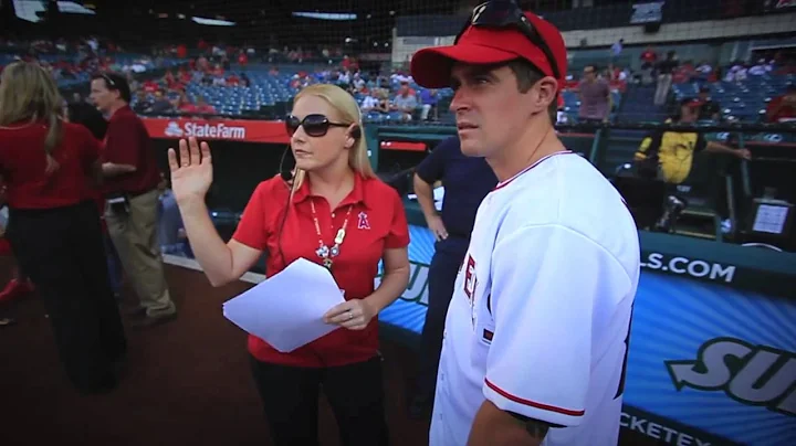Supercross LIVE! 2013 - Wil Hahn Throws First Pitch at Angels Game