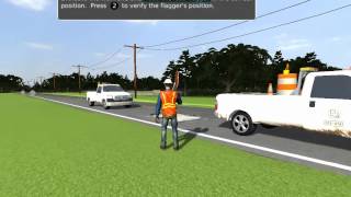 Immersive Virtual Learning Environment (IVLE) - Basic Flagger Course Game Play Demo