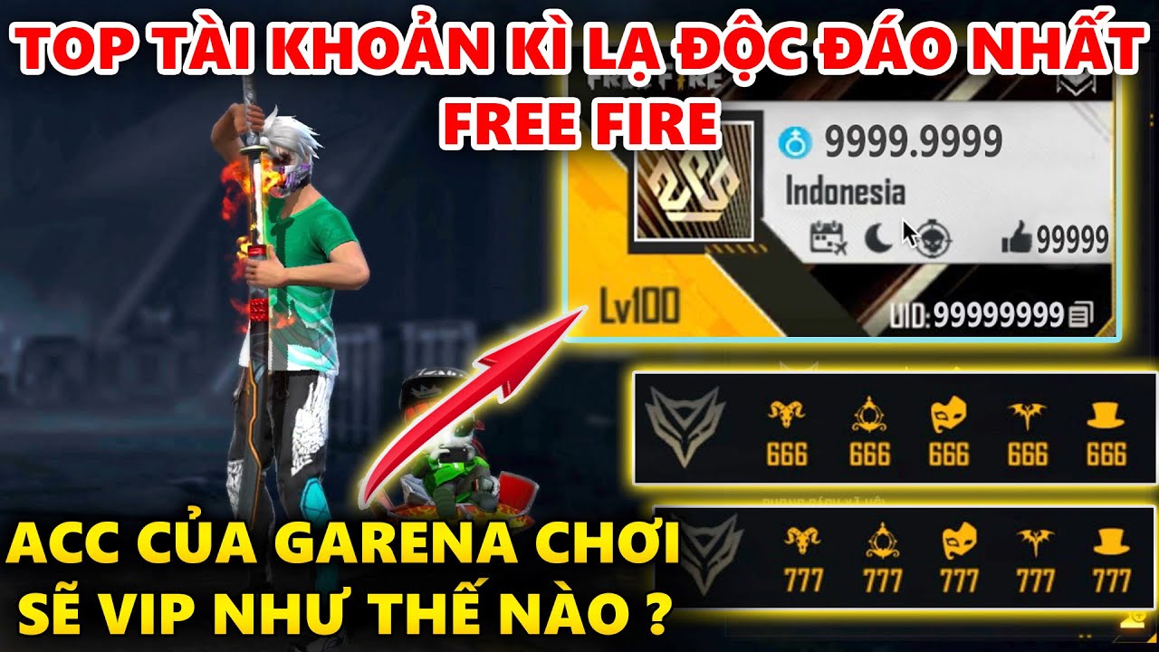 garena profile Update Top Tài Khoản Kì Lạ Độc Đáo Nhất Free Fire - Acc Của Garena Chơi Sẽ Vip Như Thế Nào ?