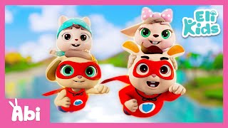 superhero mom dad eli kids songs nursery rhymes