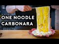 Making Japan's Viral One Noodle Carbonara | Anything with Alvin