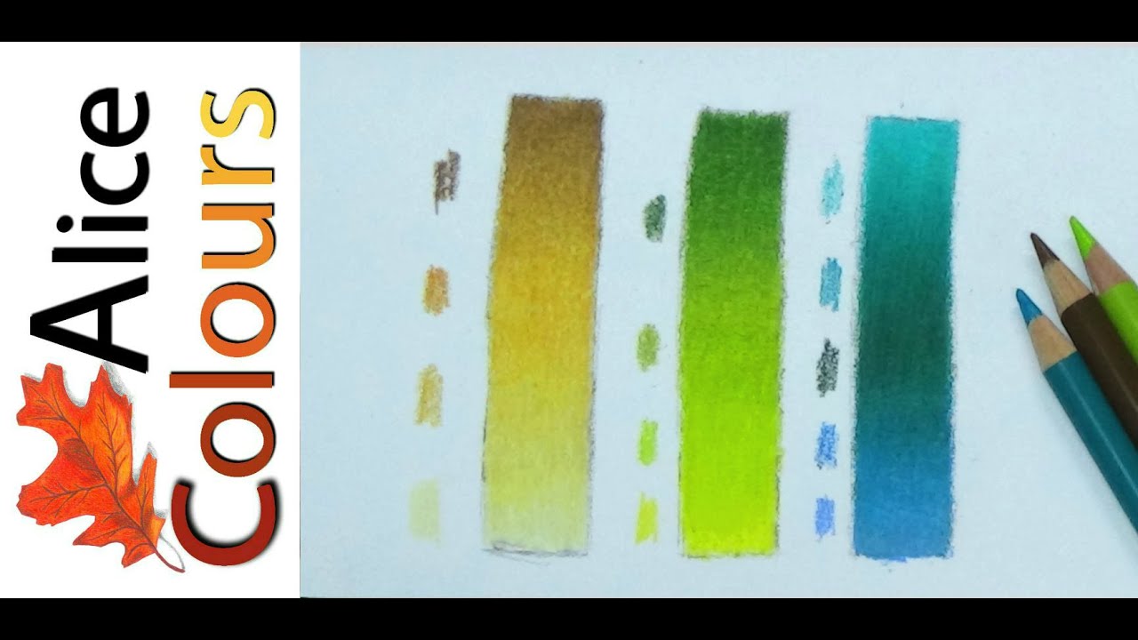 تعلم المزج والدمج والتلوين بالألوان الخشبية للمبتدئين 2 Youtube