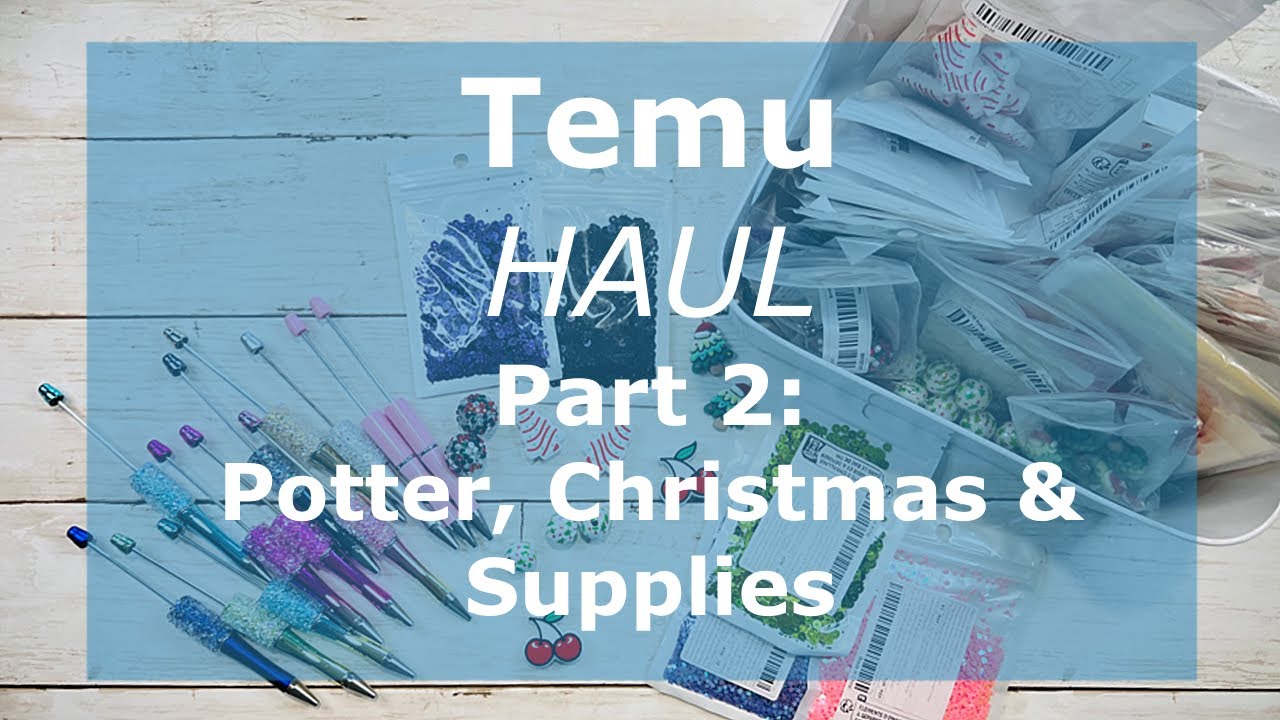 TEMU Haul Part 2:  Harry Potter, Christmas & Supplies