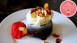 Amaretto Chocolate Lava Cake Recipe | Molten Lava Cake