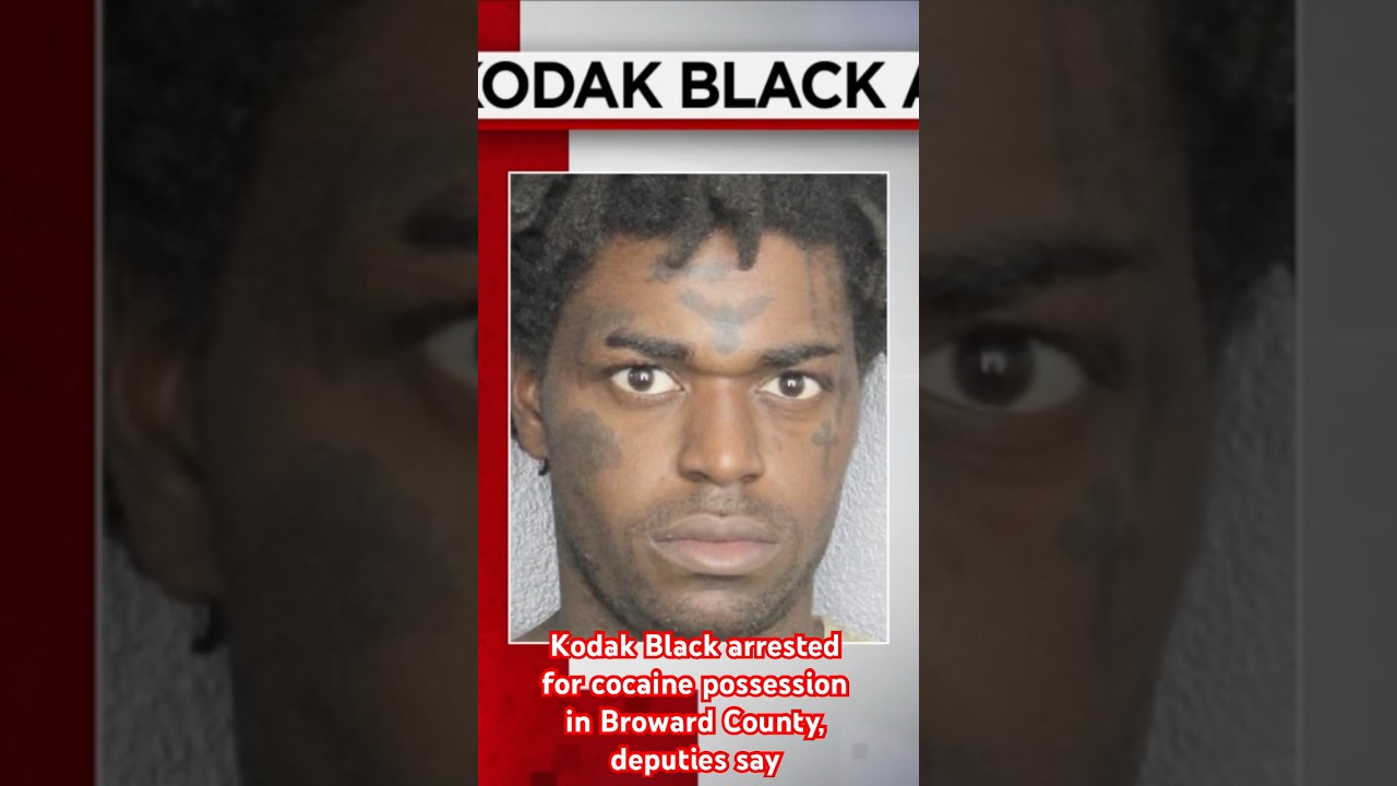Kodak Black was arrested in South Florida Thursday on cocaine possession and other charges: BSO