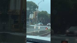 Summer officially began in Miami ☔️ #marriedcouplevlog #miamirain #flood #floodmiami