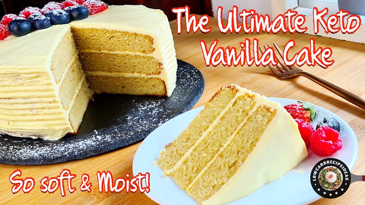 THE ULTIMATE KETO VANILLA CAKE | PERFECT FOR ANY SPECIAL OCCASIONS!