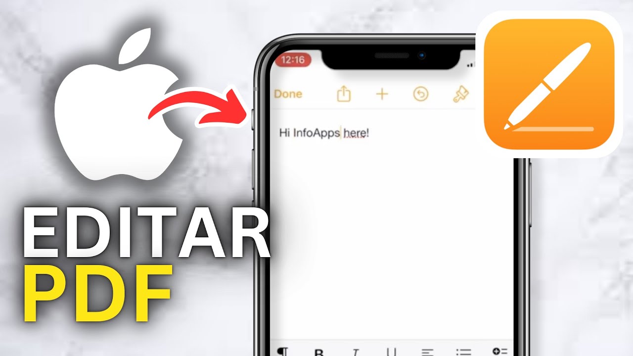 Cómo Editar un Archivo PDF en iPhone - Tutorial - YouTube
