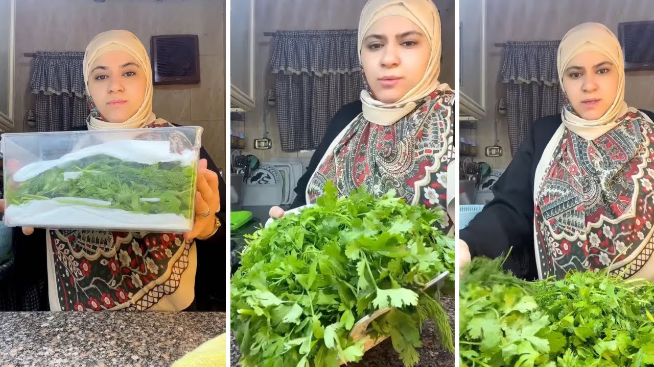 تخزين الخضرة من السنة للسنة وهي خضرا بدون ما تسود ولا تبوظ في خطوتين بس
