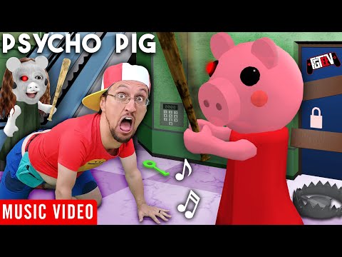 PSYCHO PIG 🎵 FGTeeV Official Music Video (Roblox PIGGY Song)