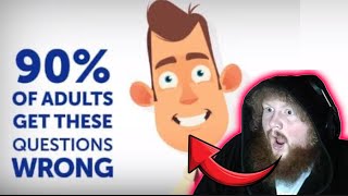 Caseoh Reacts to Common Sense Test That 90% of people  Fail