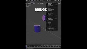 how to join two objects with bridge loop in blender #blender #blender3d #b3d