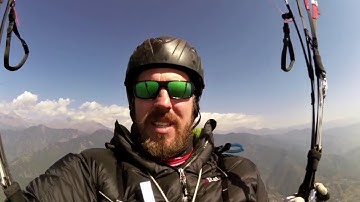 #Paragliding with #Jocky #Sanderson in #Bir, #India October 2016