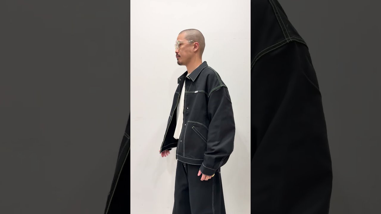2026.8.15】COOTIE PRODUCTIONS / Cotton Serge Trucker Jacket -Black