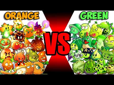 видео: Team ORANGE vs GREEN Battlez - Who Will Win? - PvZ 2 Team Plant vs Team Plant