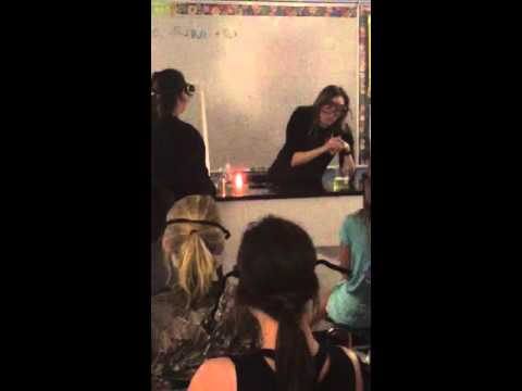 Lighting a liquid on fire - methane bubbles experiment