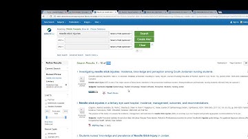 Searching CINAHL/MEDLINE (EBSCO)