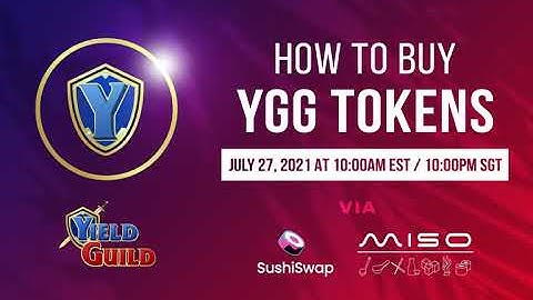How To Buy YGG Tokens - Yield Guild Games