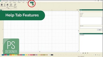 Help Tab Features in  Pro-Stitcher Designer