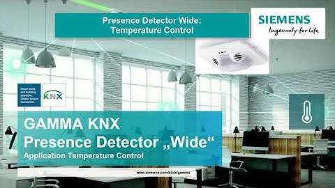 2.4 Siemens KNX presence detector Wide: Temperature control