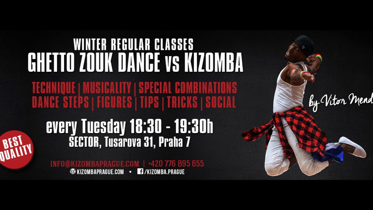 Ghetto Zouk Dance vs Kizomba regular lessons by Vitor Mendes