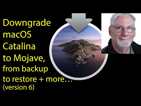 Downgrade macOS Catalina to Mojave-from backup to restore