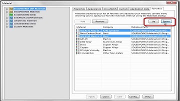 SOLIDWORKS Quick Tip - Managing Your Favorite Materials