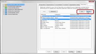 SOLIDWORKS Quick Tip - Managing Your Favorite Materials