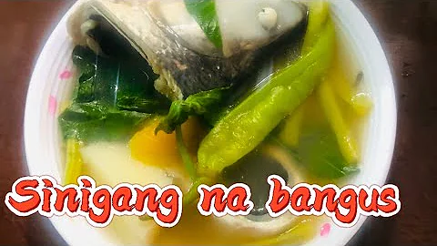 #sinigang na bangus with gabi#ulam sa pananghalian...
