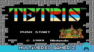 Tetris NES-Family-Famicom Gameplay (Juego retro 1989)