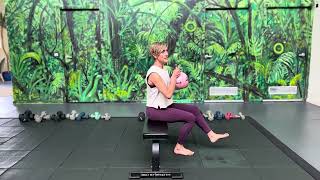 Single Leg Kettlebell Squat w Rotation - Exercise in Focus # 11