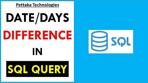 SQL Query to Find Difference Between Two Dates in Days