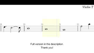 First Love Violin Sheet