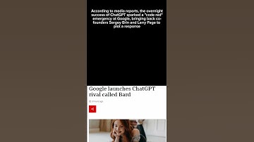 Google announces new AI chatbot named Bard to compete with ChatGPT 🤖🖥️  #shorts #ai #chatgpt #bard