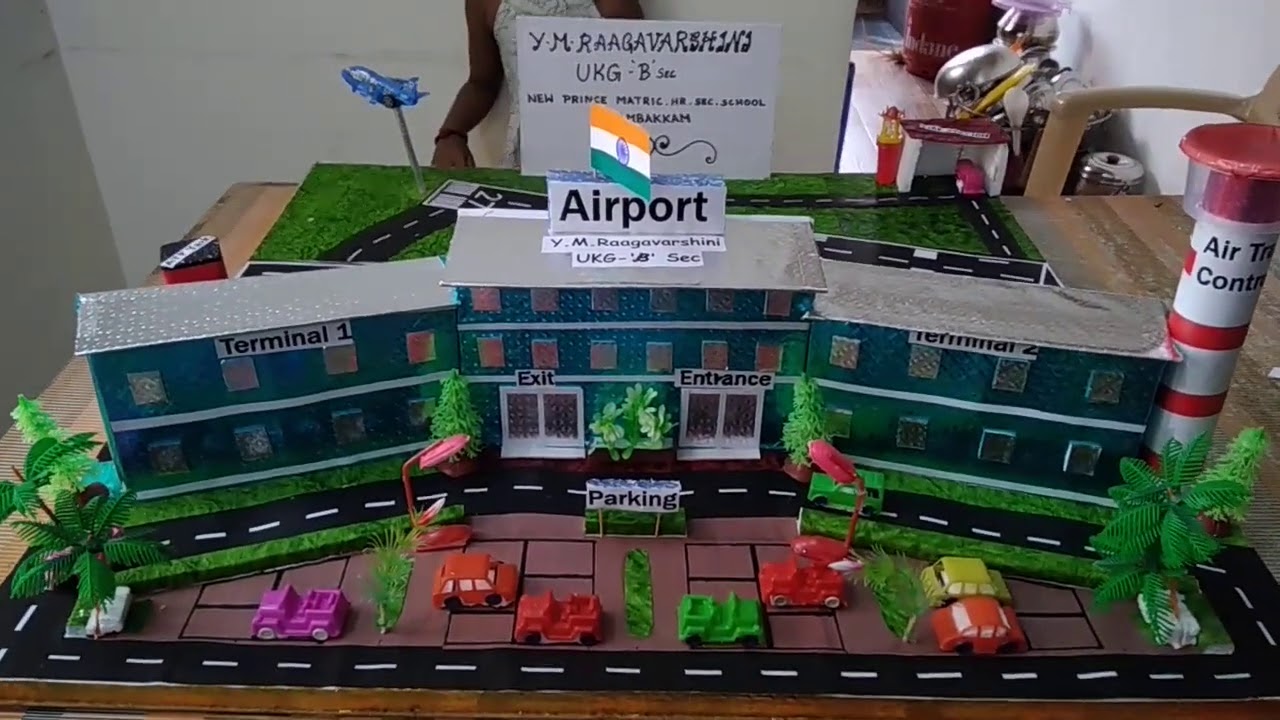 how-to-make-airport-model-airport-school-project-airport-model-using