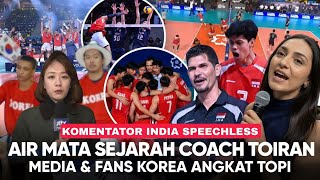 Coach Reidel Toiran Terharu Dipeluk! Media Korea Puji Voli Indonesia: Kalah Tinggi Menang Mental