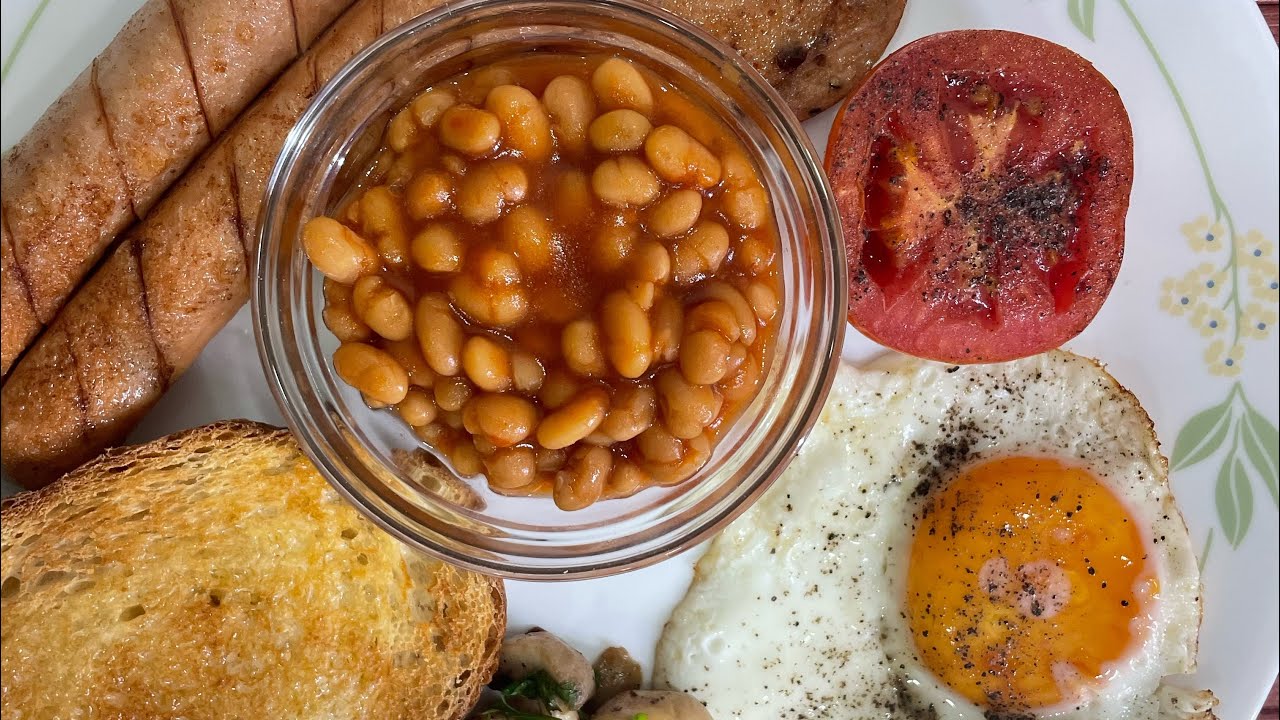 Полный английский завтрак | Здоровый полный английский завтрак | Жареный завтрак | Континентальны...