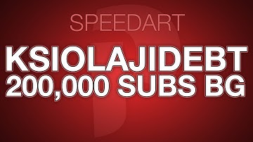 GFX // KSIOlajidebt 200,000 Subscribers Background SpeedART