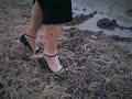 Fishing with mud heels
