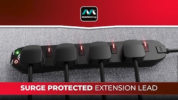 🛡️ Protect Your Devices with Masterplug’s 4-Socket Surge-Protected Extension Lead ⚡
