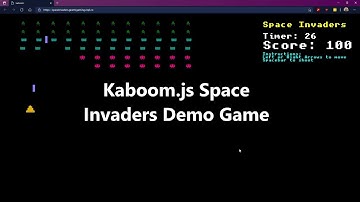 Space Invaders Kaboom.js Demo Game