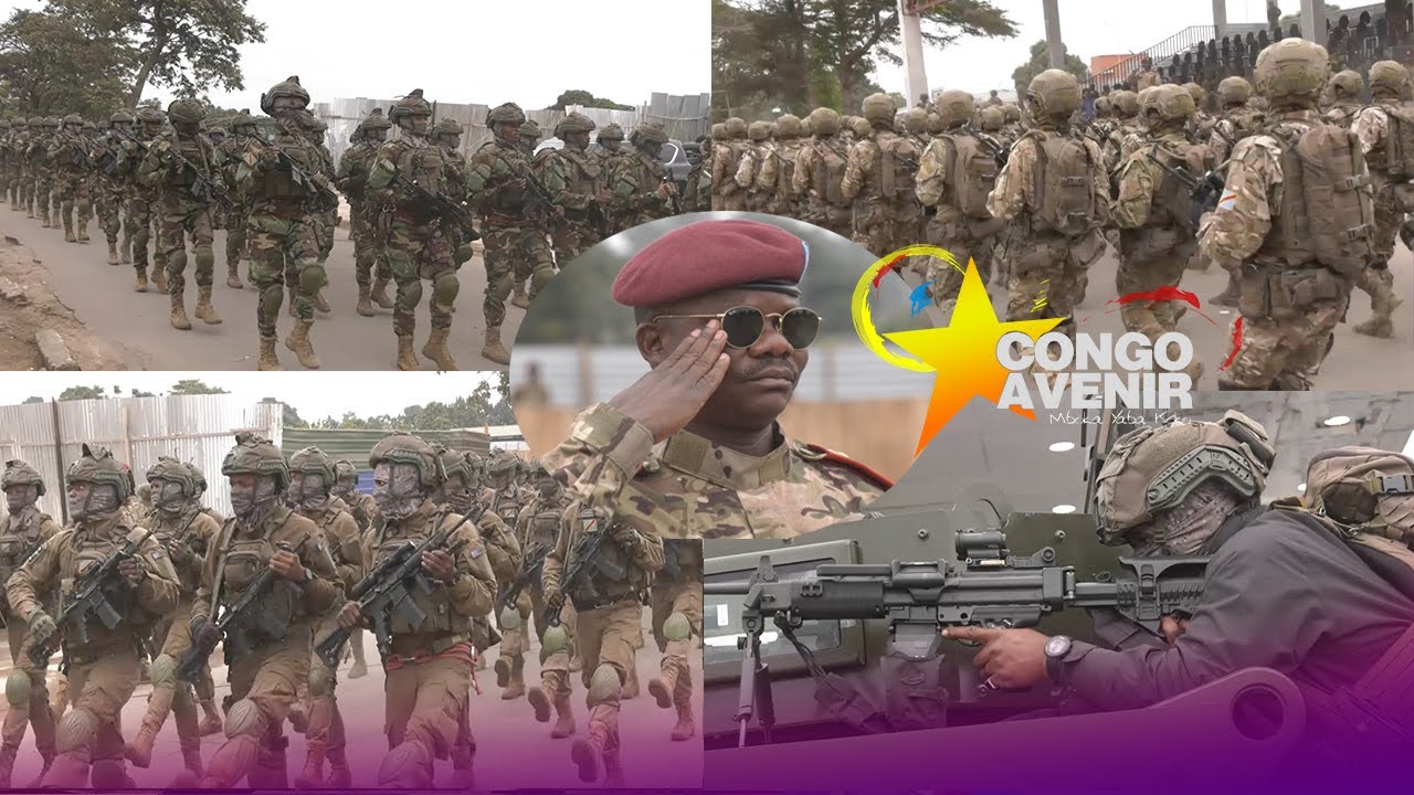 DMONSTRATION DE 3000 GARDE RPUBLICAINE GR DANS UNE PARADE MILITAIRE AVEC GEN EPHRAHIM KABI