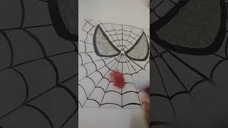 POV: Made my inner superhero sparkle ✨🕸️❤️#ArtAndCraft #DIY #SpiderVibes #Creative #Handmade #Craft