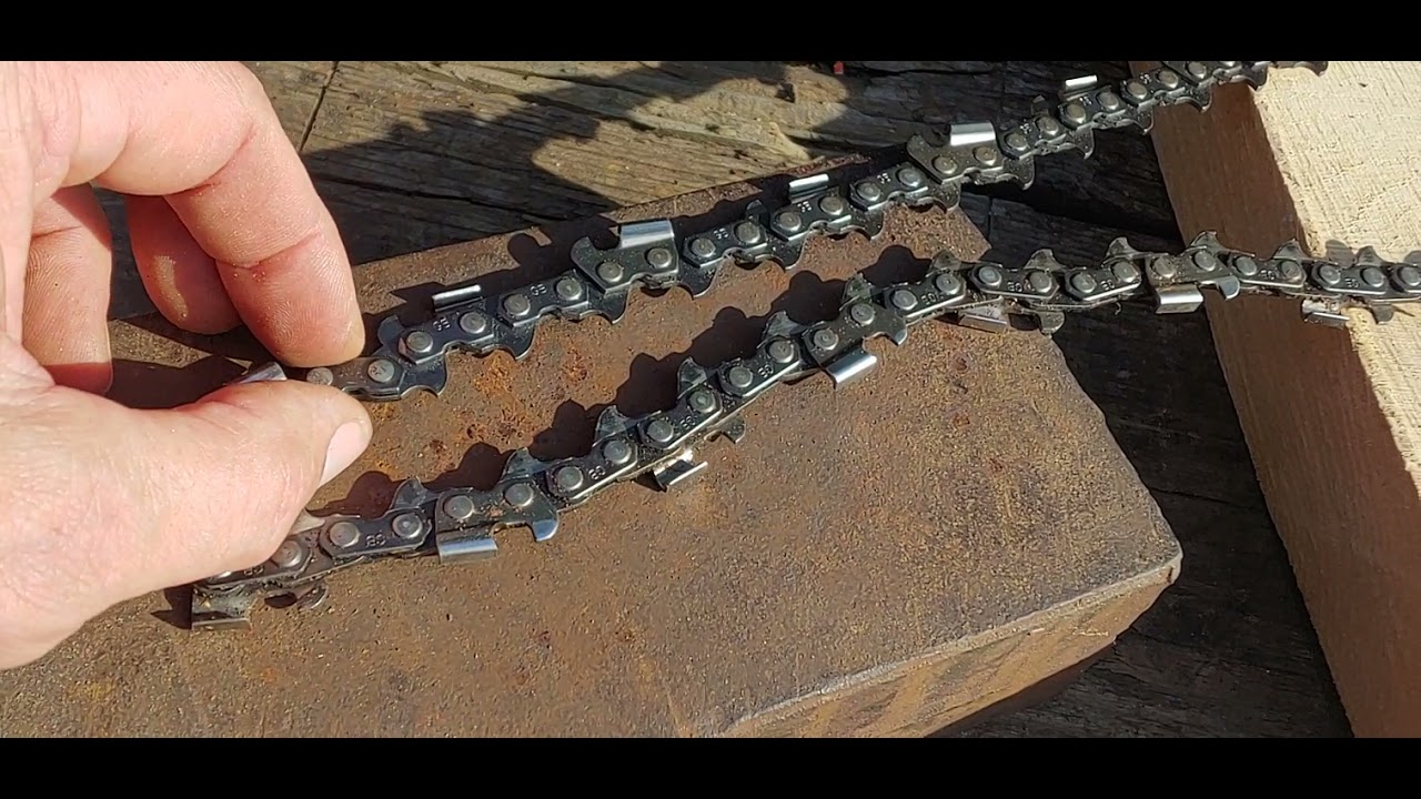 Making Repairing chainsaw chain by hand *no spinner no breaker*. YouTube