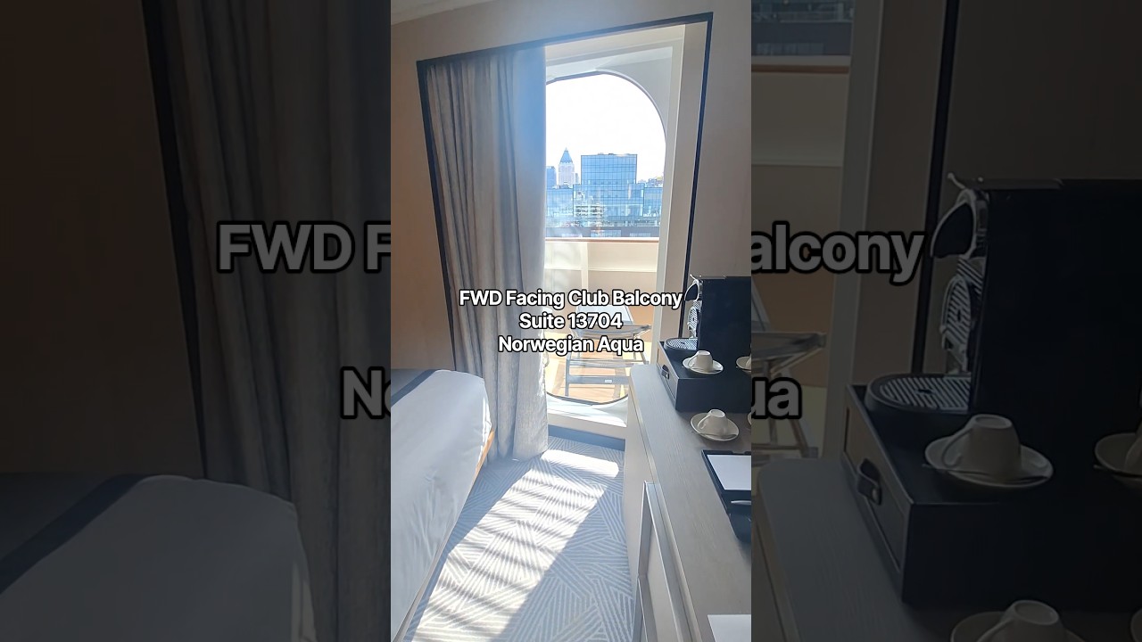 Let's tour FWD Facing Club Balcony Suite 13704 onboard the Norwegian Aqua! @norwegiancruiseline