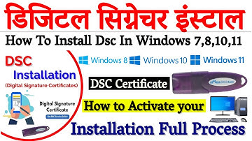 DSC installation process windows 10 | How to install Digital signature | DSC install kaise kare