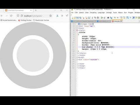 Create circle using CSS without images - YouTube