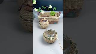 Craft Art DIY Tea Storage Basket with Jute Rope at Home #diy #handmade #craft