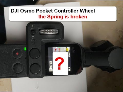 𝟒𝐊 - DJI Osmo Pocket Controller defect - the spring is broken