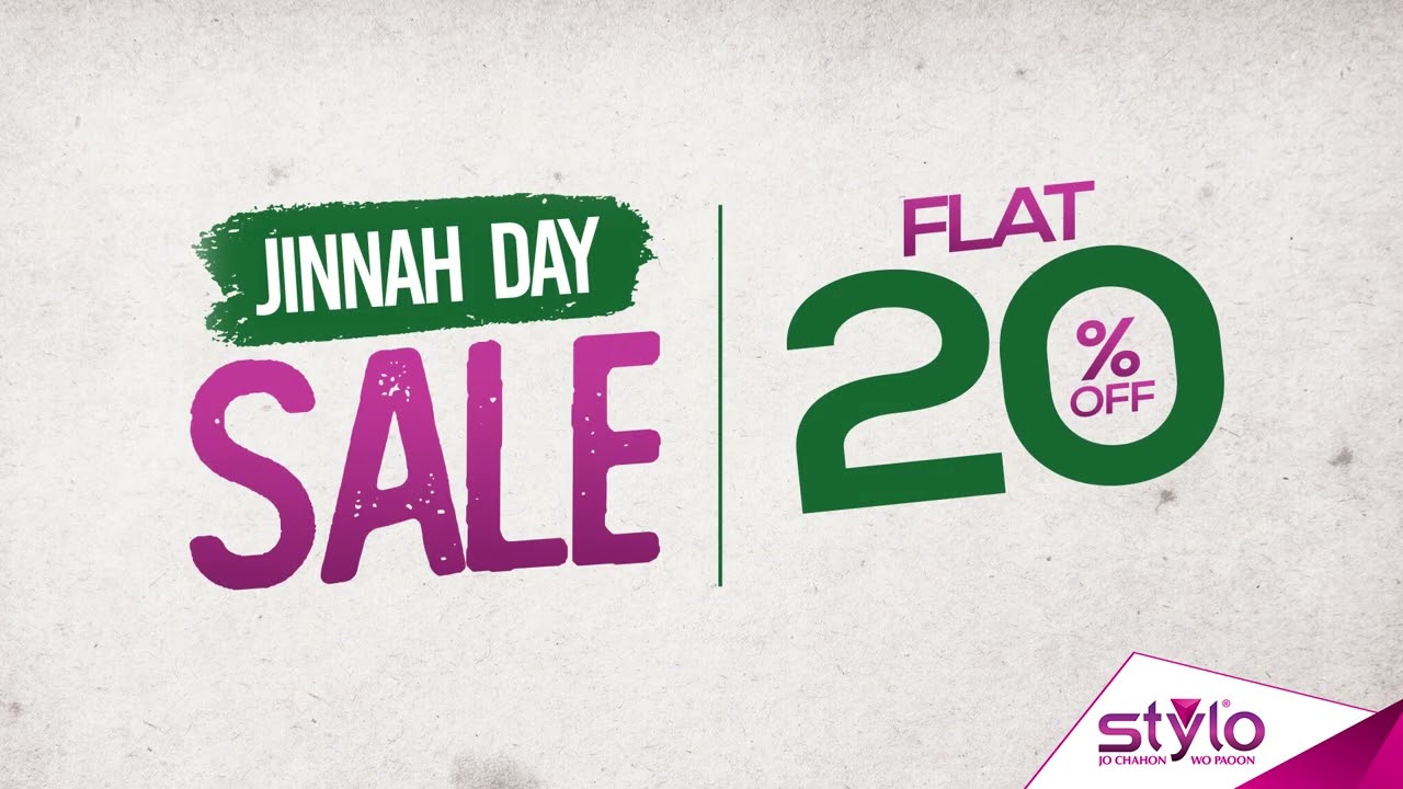 Stylo Jinnah Day Sale